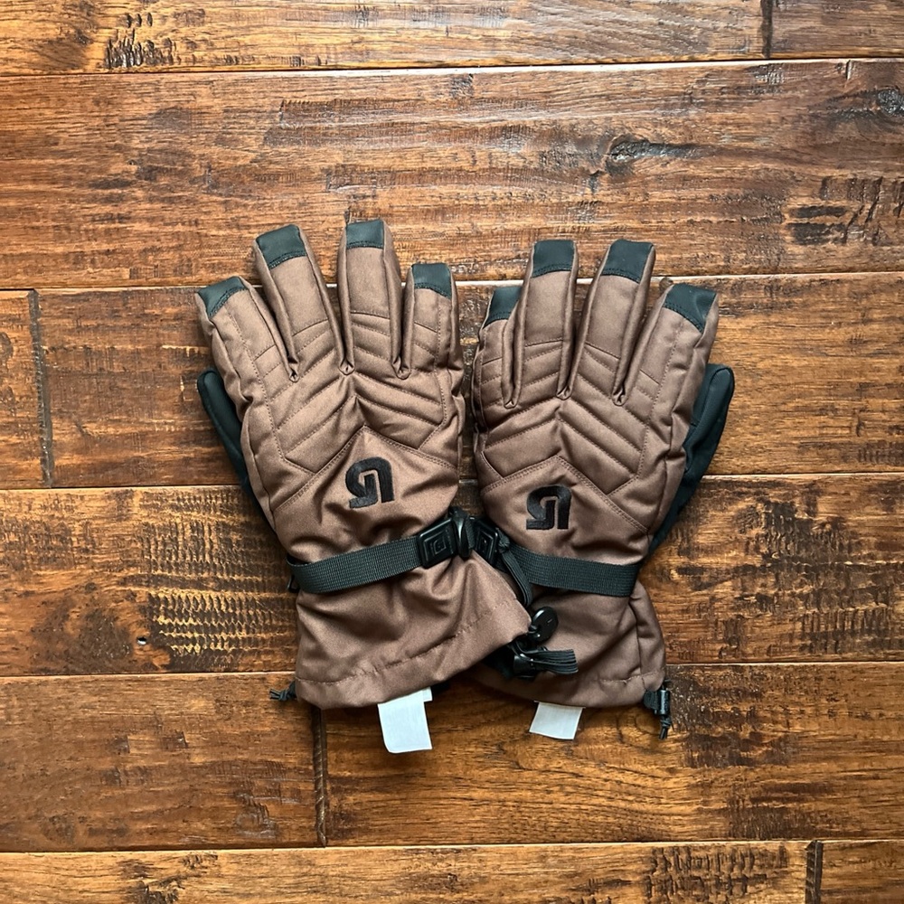 Burton Gore-Tex Warmest Glove Brown Winter Ski Waterproof Warm Glove Adult Med-L